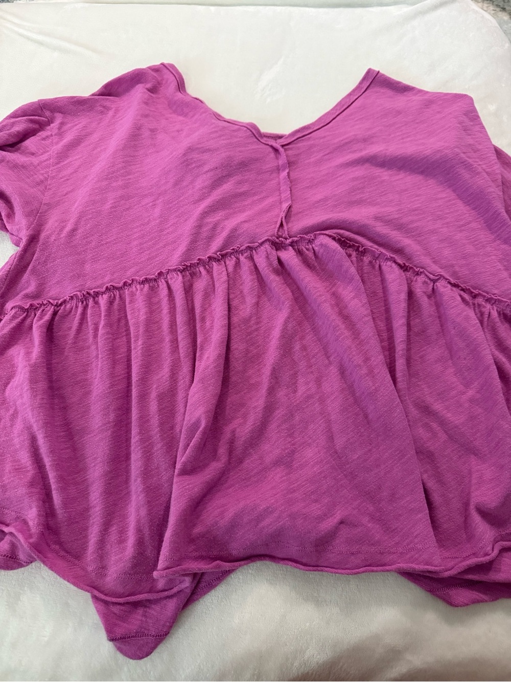American Eagle Pink Top Shirt Sleeve Size XL with Tie Back E14